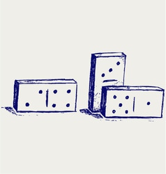 Domino icon vector image