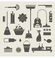 Cleaning icons vector image