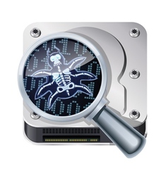 HDD bug vector image