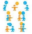 Dialogue people vector image