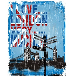 Love london vector image
