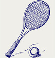 Racket vector image