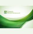 Green abstract background vector image