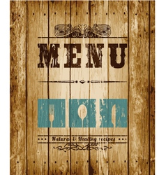 Menu card Menu card vector image