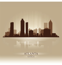 Atlanta Georgia skyline city silhouette vector image
