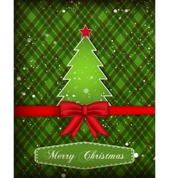 Christmas tree vector image