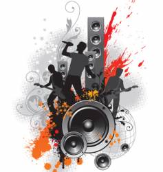 Rock band vector image