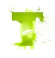 Font letter t vector image
