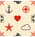 Marine seamless pattern vector image