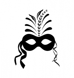 Carnival mask vector image
