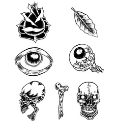 Classic tattoos vector image