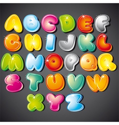 Cartoon alphabet vector image