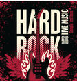 Hard rock vector image