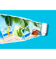 Photo ripped papper vector image