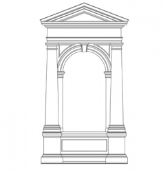 Architectural element vector image