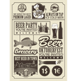 Subject of beer vector image
