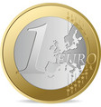 One euro vector image