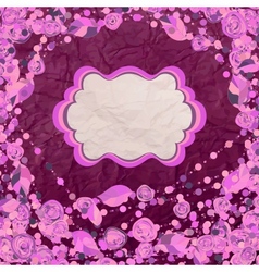 Vintage roses Card vector image