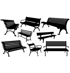 Benches vector image