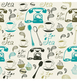 Vintage Afternoon Tea Pattern vector image