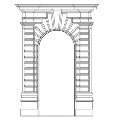 Architectural element vector image