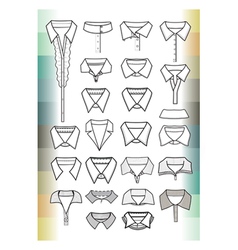 Collars vector image