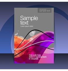 Abstract cover design vector image