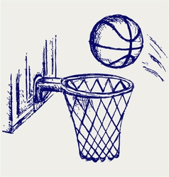 Basketball ball vector image
