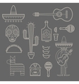 Mexico icons vector image