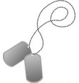 Dog tags vector image