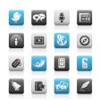 Social media icons vector image