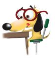 Business dog vector image