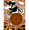 Vintage urban grunge bike vector image