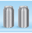 Aluminum Drink Cans vector image