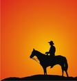 Cowboy Silhouettes Cowboy Silhouettes vector image