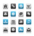Web site and internet icons vector image