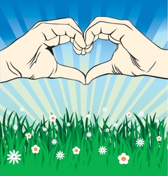 Love sign 2 vector image