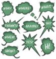 Chalkboard speech bubbles vector image