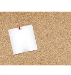 Cork bulletin board vector image