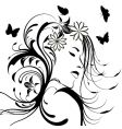 Floral vector image
