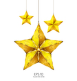 Yellow star vector image