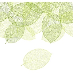Fresh green leaves background - Fresh green leaves background - vector image