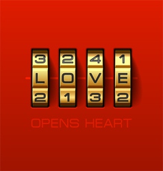 Love Opens Heart vector image
