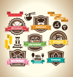 Vintage Restaurant Logo vector image