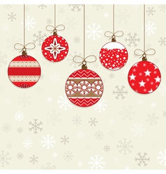 Red decorations vector image
