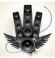 Wings speakers vector image