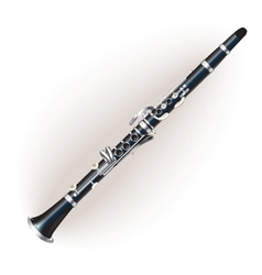 Classical clarinet vector image