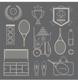 Tennis icons vector image