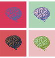 Brain popart vector image