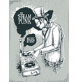Steam punk musical poster vector image
